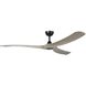 Williwaw 72 inch Black with Driftwood Blades Ceiling Fan