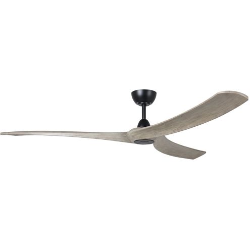 Williwaw 72 inch Black with Driftwood Blades Ceiling Fan