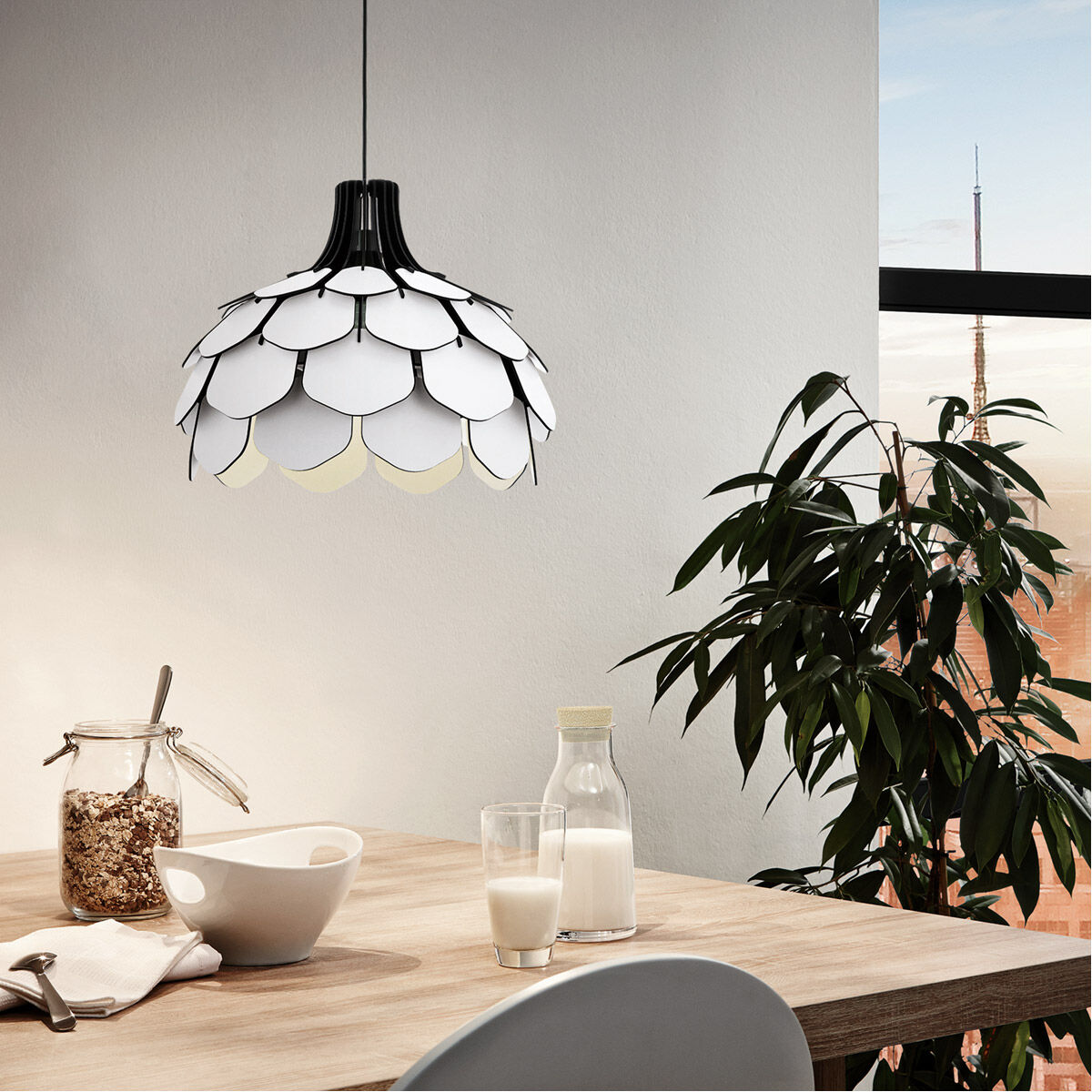 Morales 19.5 inch White Pendant Ceiling Light