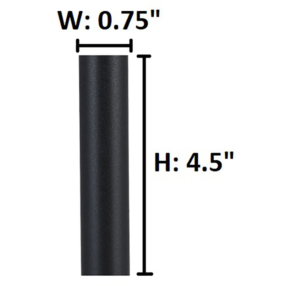 Down Rod Matte Black Fan Downrod