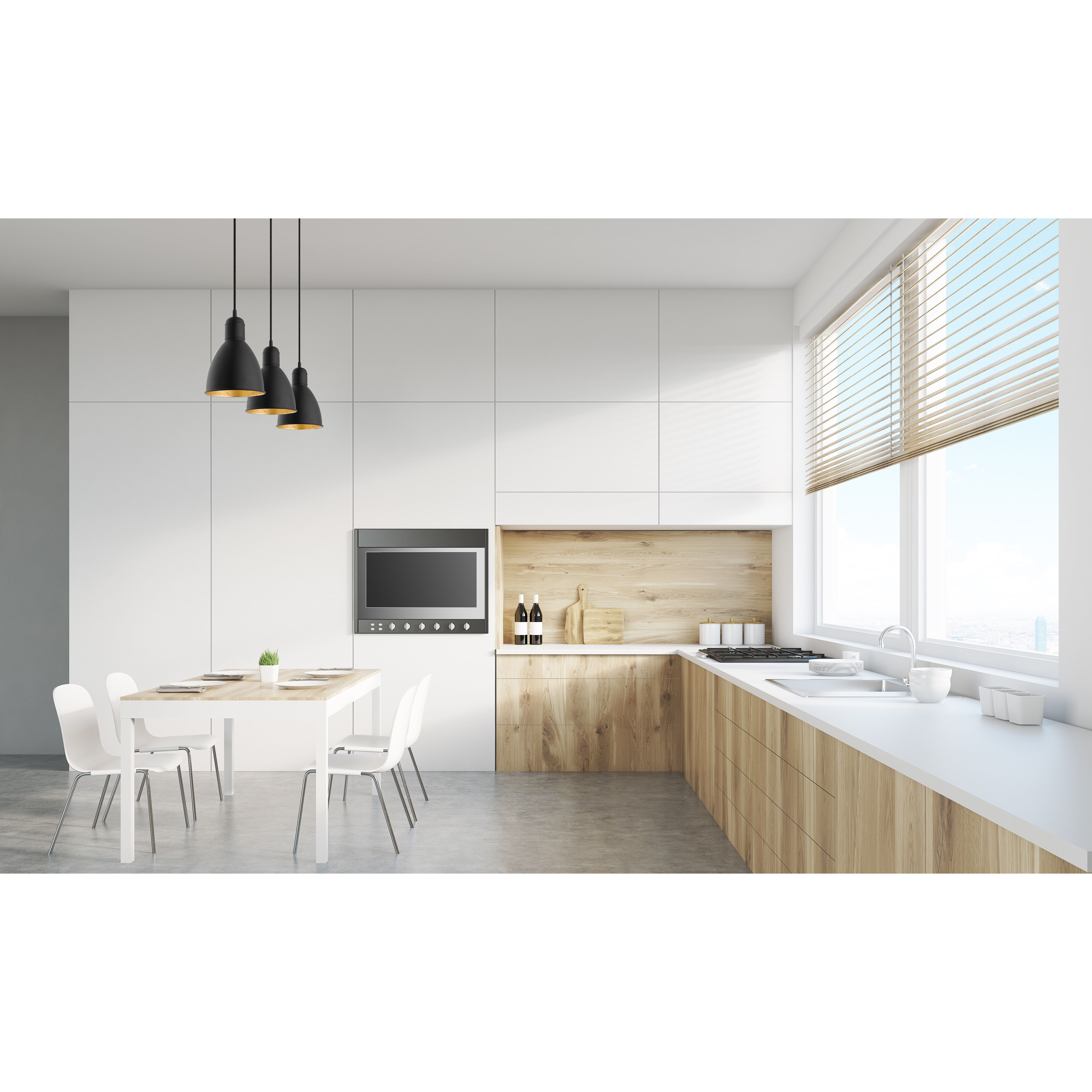 Priddy 2 1 Light 6.1 inch Black and Gold Mini Pendant Ceiling Light