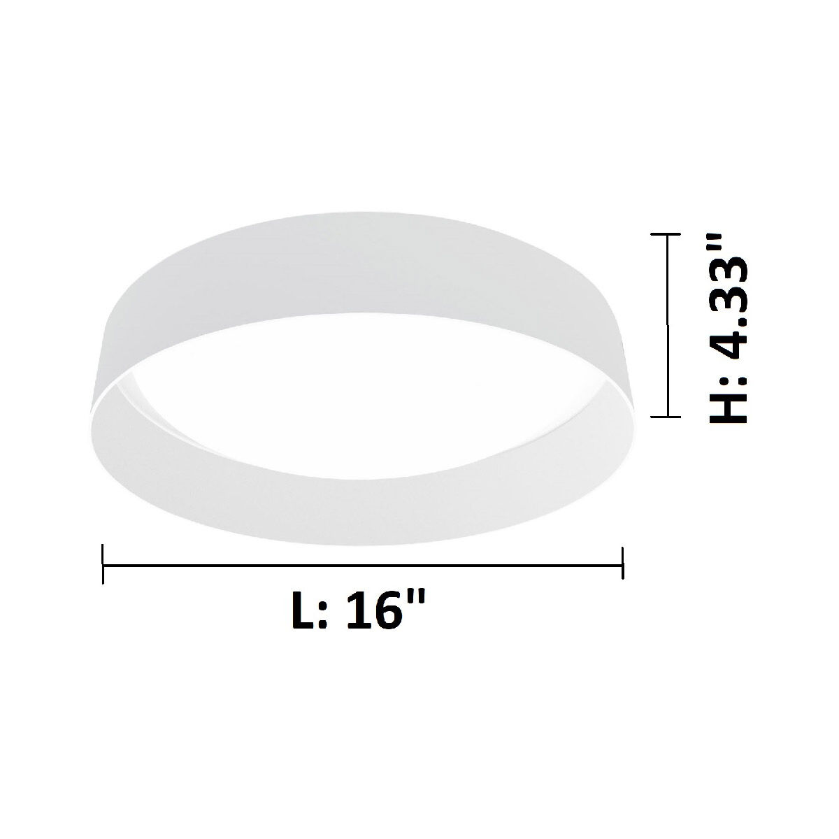Palomaro LED 16 inch White Flush Mount Ceiling Light