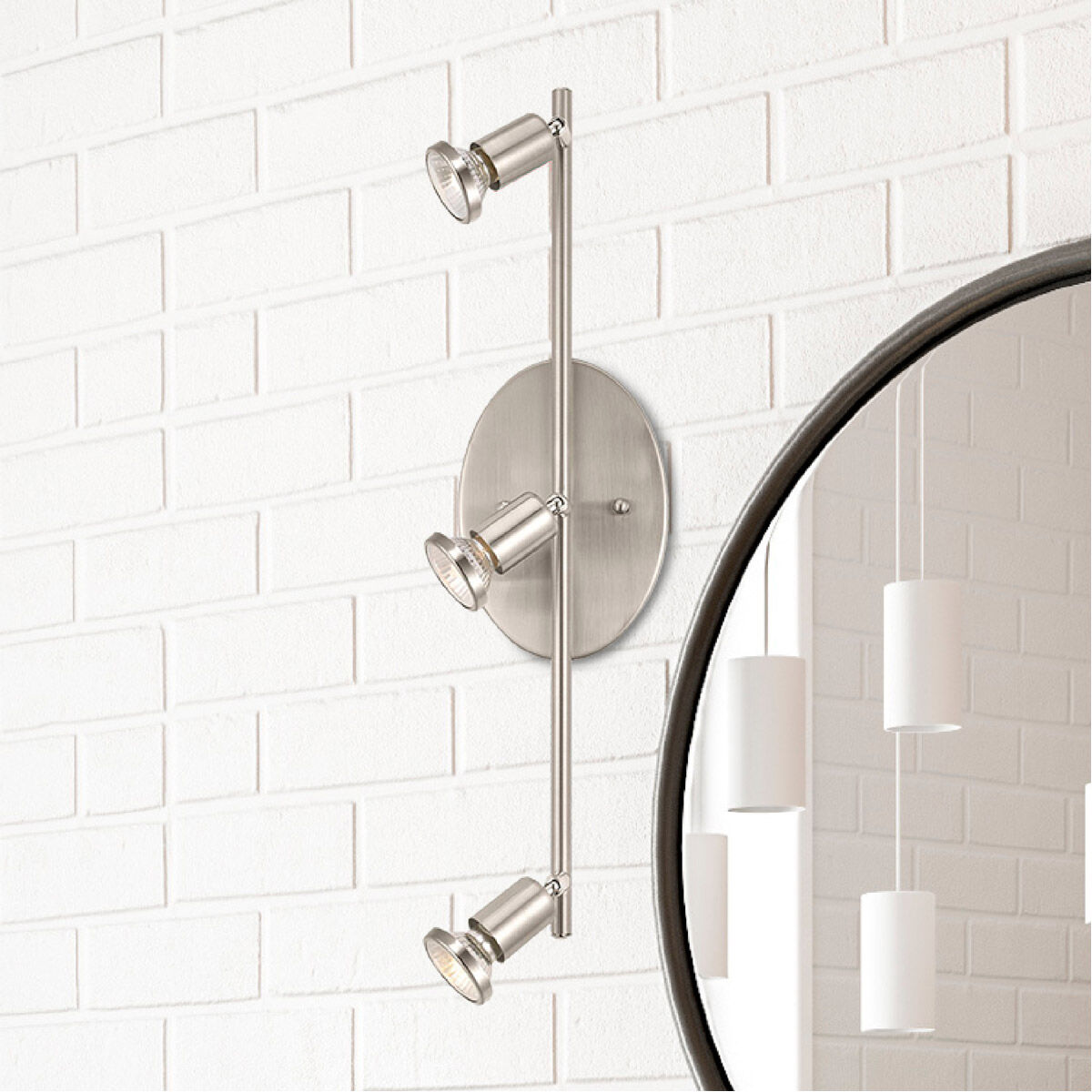 Buzz 3 Light 120 Matte Nickel Track Light Ceiling Light