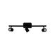 Vergiano 3 Light Black Track Light Ceiling Light