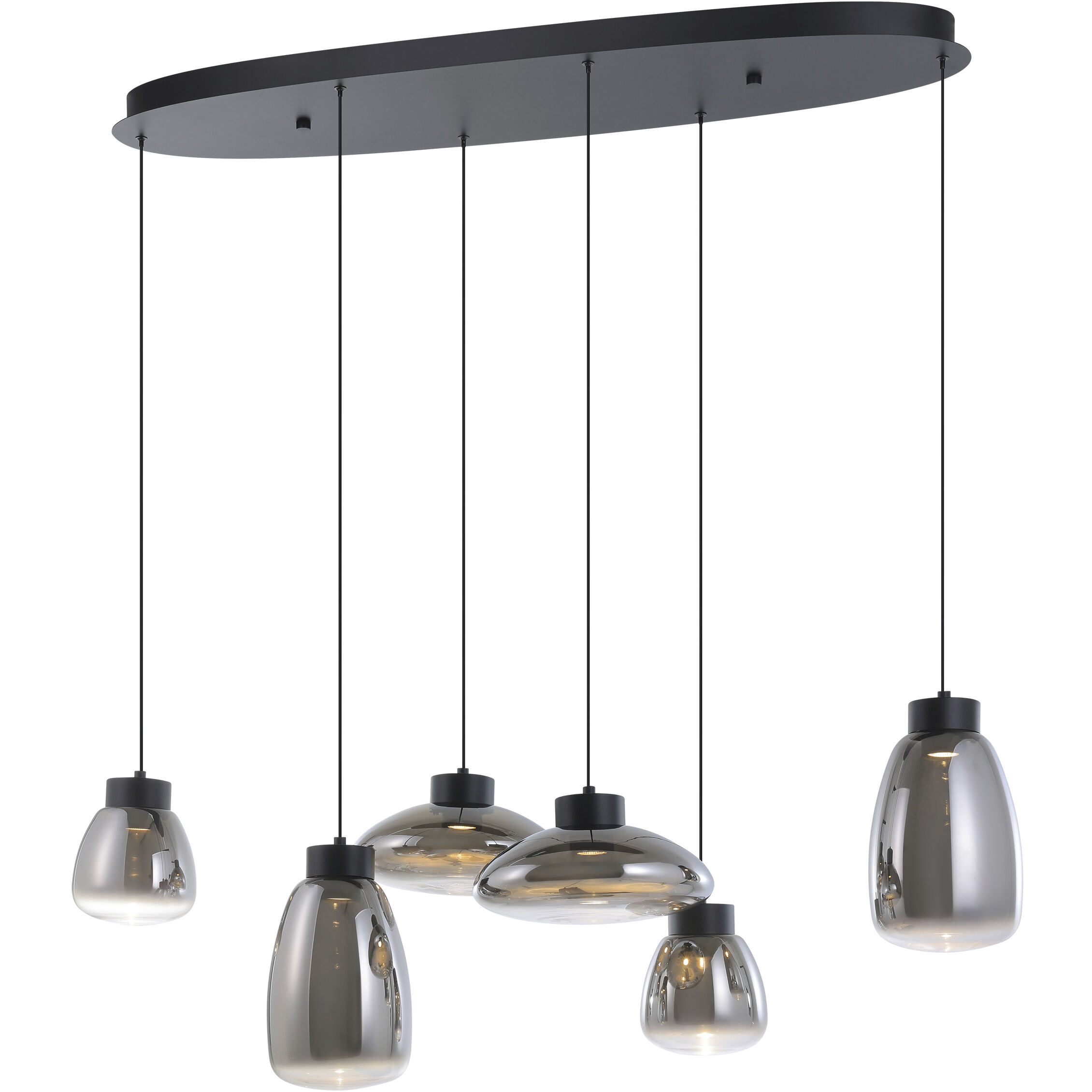 Sarnarra LED 21.46 inch Black Pendant Ceiling Light