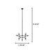 Bocadella 9 Light 25.16 inch Matte Black Pendant Ceiling Light