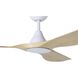 Surfline 52 inch White with Coastal Oak Blades Ceiling Fan