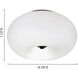 Optica Black 2 Light 15 inch Black Semi-Flush Mount Ceiling Light