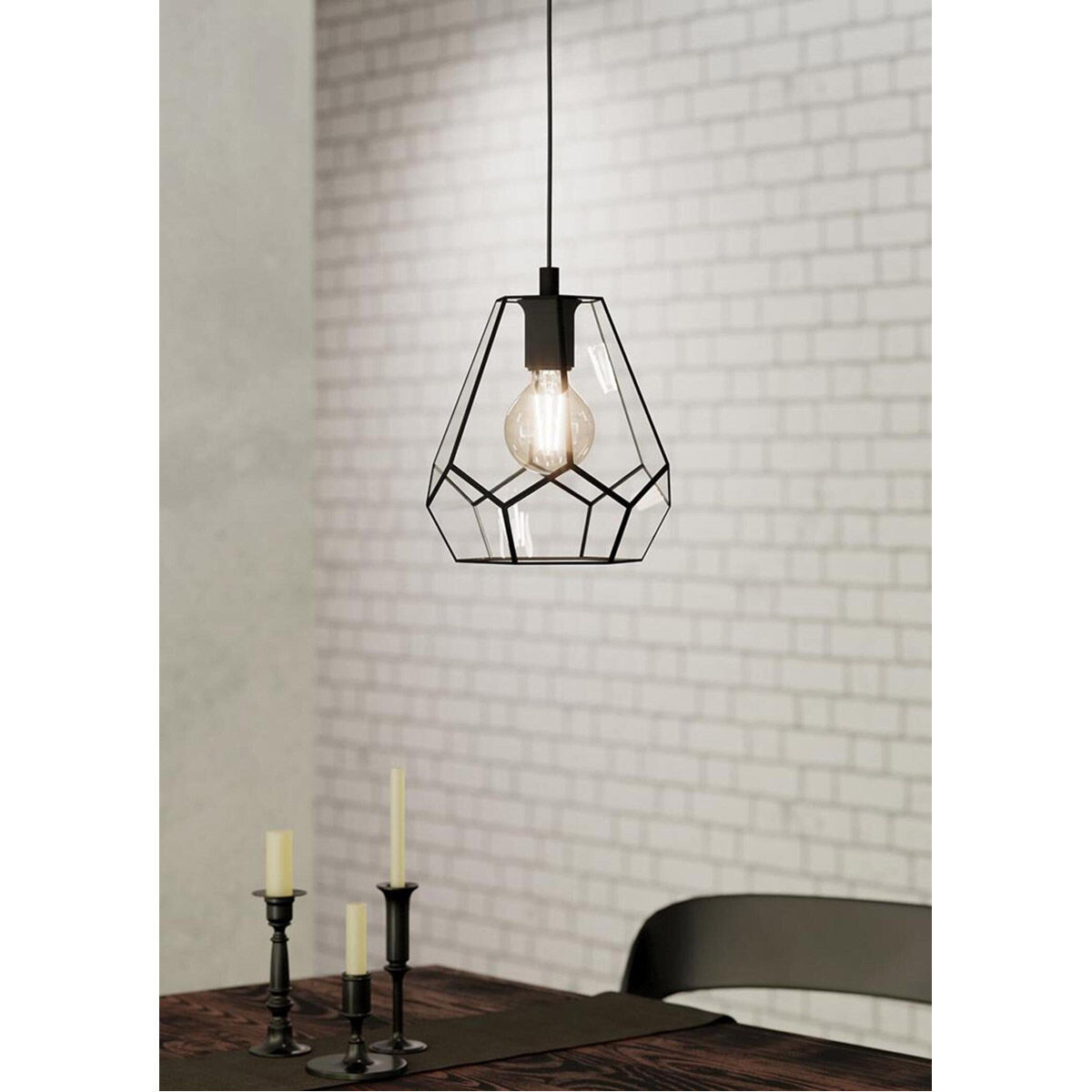 Mardyke 1 Light 9 inch Matte Black Pendant Ceiling Light
