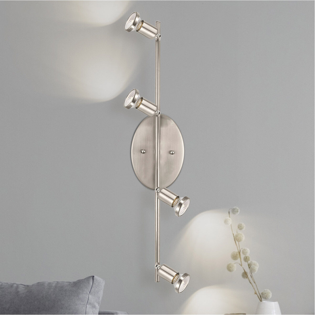 Buzz 4 Light 120 Matte Nickel Track Light Ceiling Light