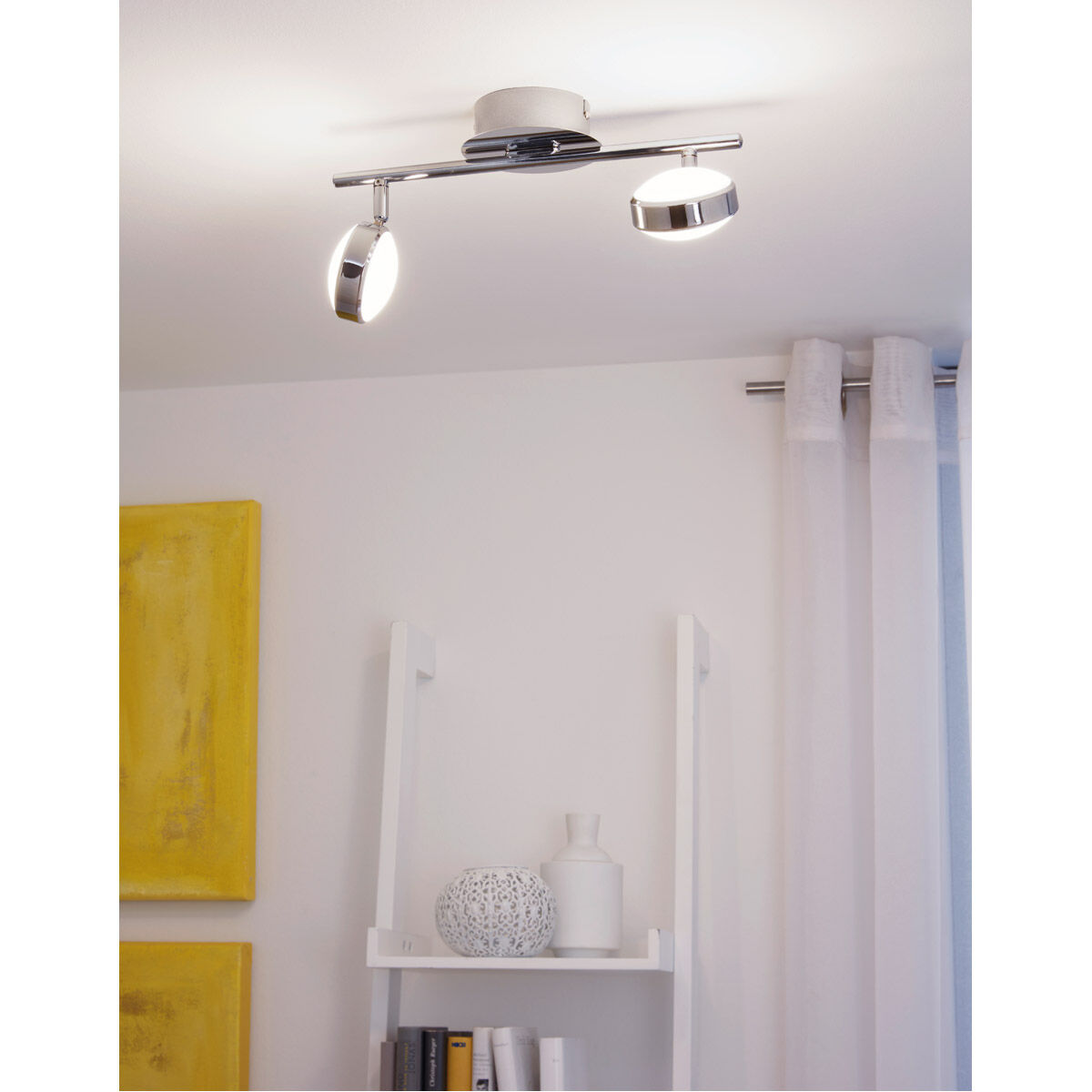 Salto 2 Light 120 Chrome Track Light Ceiling Light