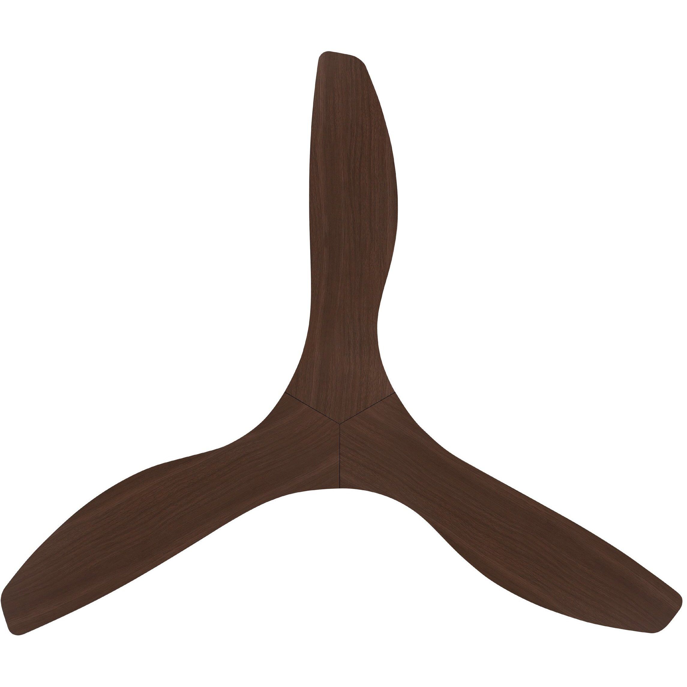 Surfline 52 inch Black with Walnut Blades Ceiling Fan