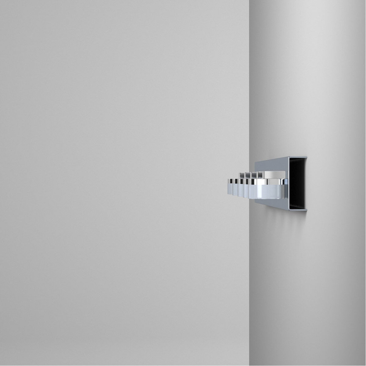 Romendo LED 30.86 inch Chrome Vanity Light Wall Light, Clear and Satin Shade