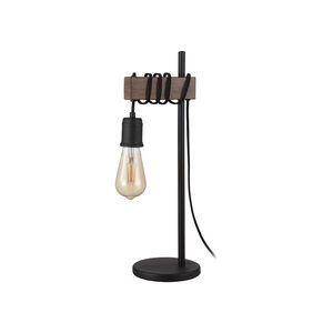 Violon 20 inch 60.00 watt Black and Dark Brown Table Lamp Portable Light 