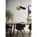 Saceda 1 Light 20.87 inch Black and Gold Leaf Convertible Pendant Ceiling Light