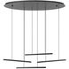 Lindoza 4 Light 38 inch Matte Black Pendant Ceiling Light