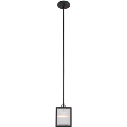 Henessy 1 Light 5 inch Black and Brushed Nickel Mini Pendant Ceiling Light