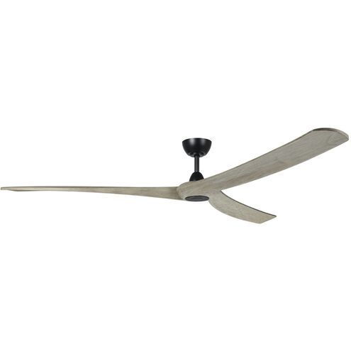 Williwaw 84 inch Black with Driftwood Blades Ceiling Fan