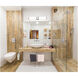 Tomero LED 35.24 inch Matte Black Bath Vanity Wall Light