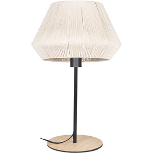 Lanier 18.78 inch 60.00 watt Black and Natural Table Lamp Portable Light