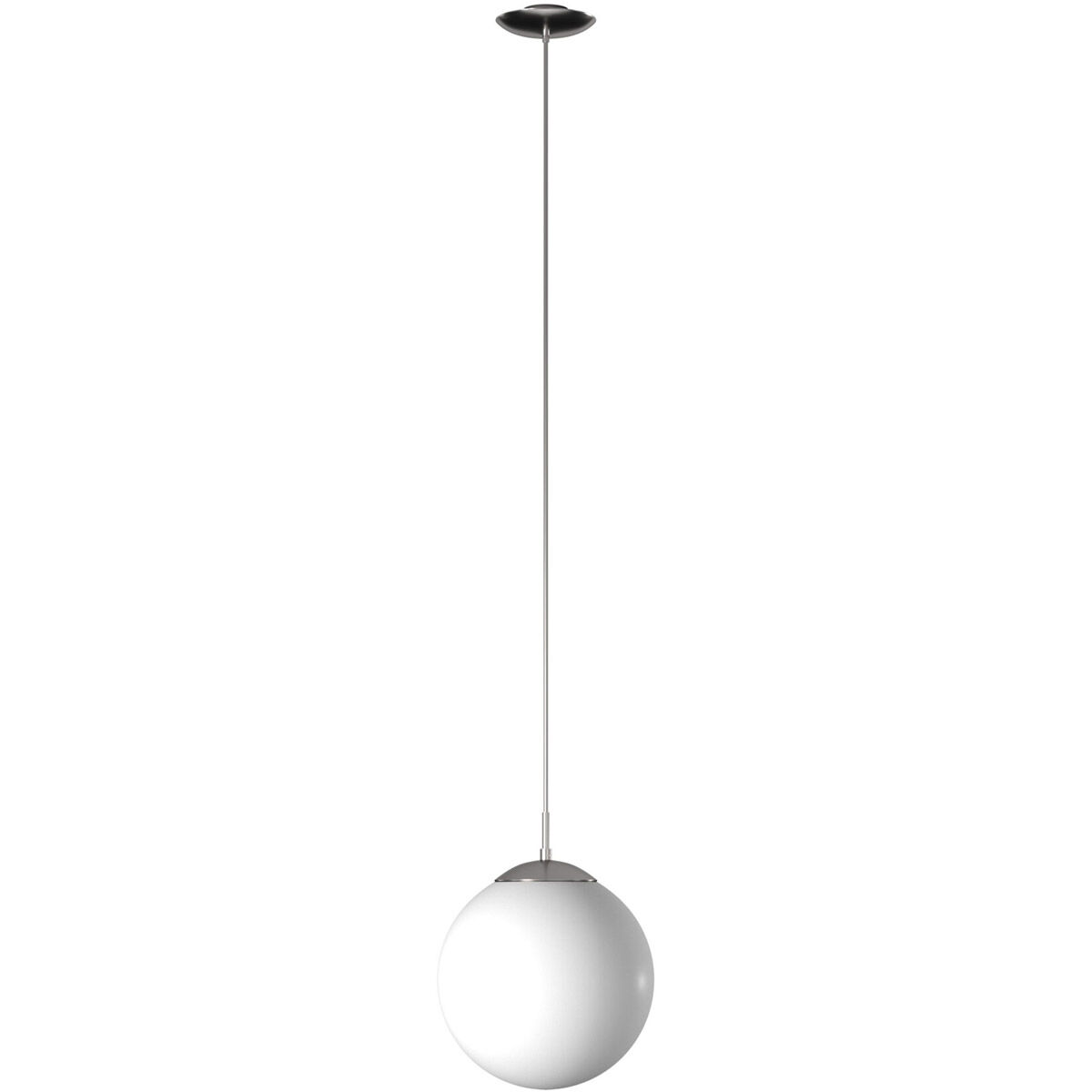 Rondo 1 Light 11.75 inch Matte Nickel Pendant Light Ceiling Light