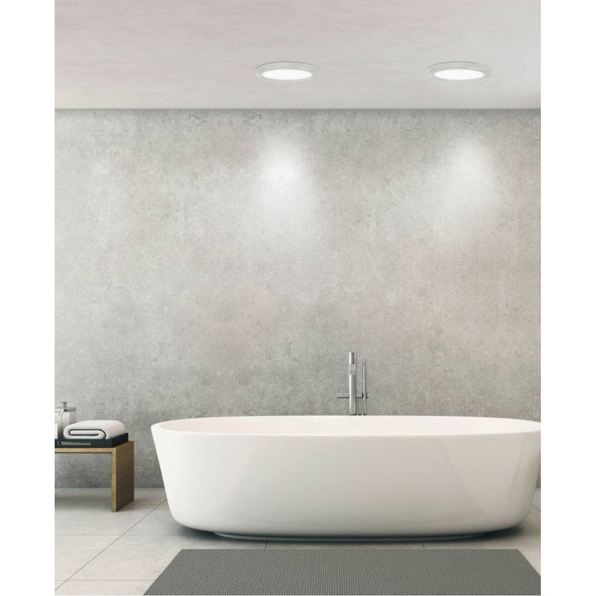 Trago 9 LED 8.86 inch White Flush Mount Ceiling Light, Wall Mountable