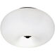 Optica Black 2 Light 15 inch Black Semi-Flush Mount Ceiling Light