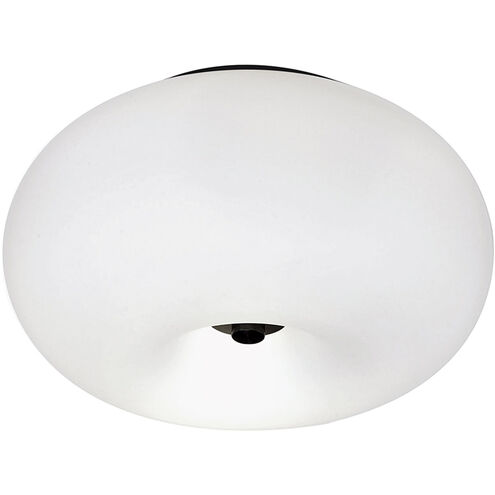 Optica Black 2 Light 15 inch Black Semi-Flush Mount Ceiling Light