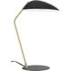 Lindmoor 20.43 inch 60 watt Black and Brushed Brass Table Lamp Portable Light