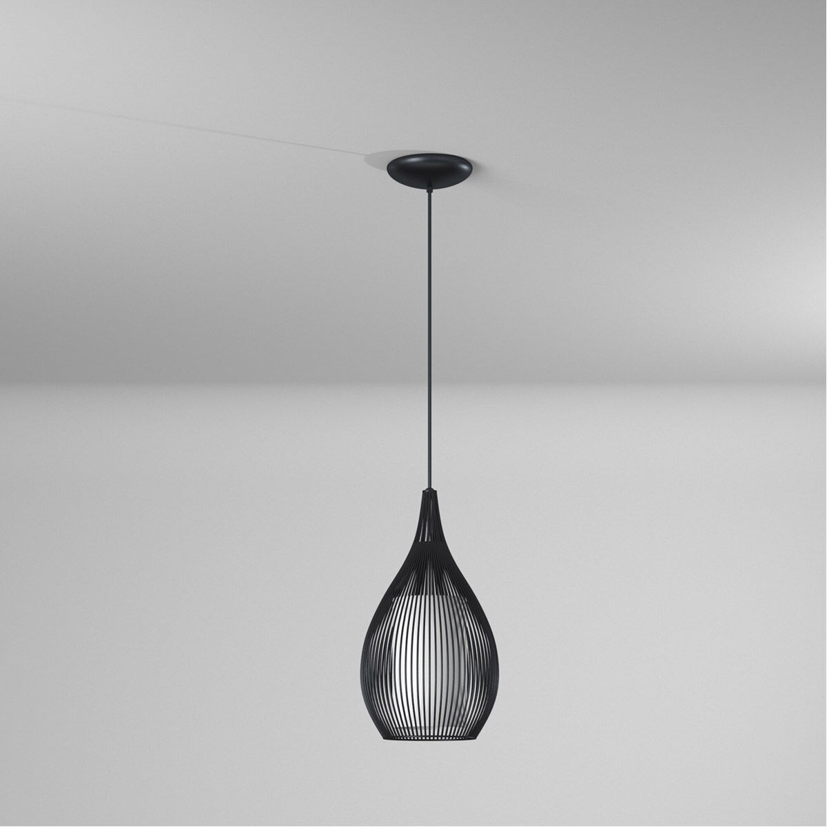 Razoni 1 Light 7.5 inch Black Mini Pendant Ceiling Light