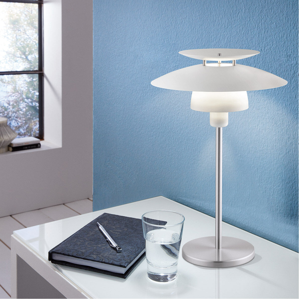 Nickel table lamp deals