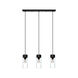 Montey 3 Light 27.95 inch Matte Black Pendant Ceiling Light