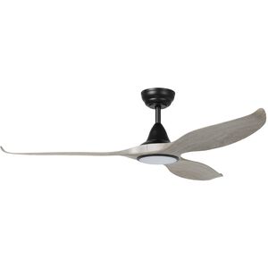 Tirol 60 inch Black with Driftwood Blades Ceiling Fan