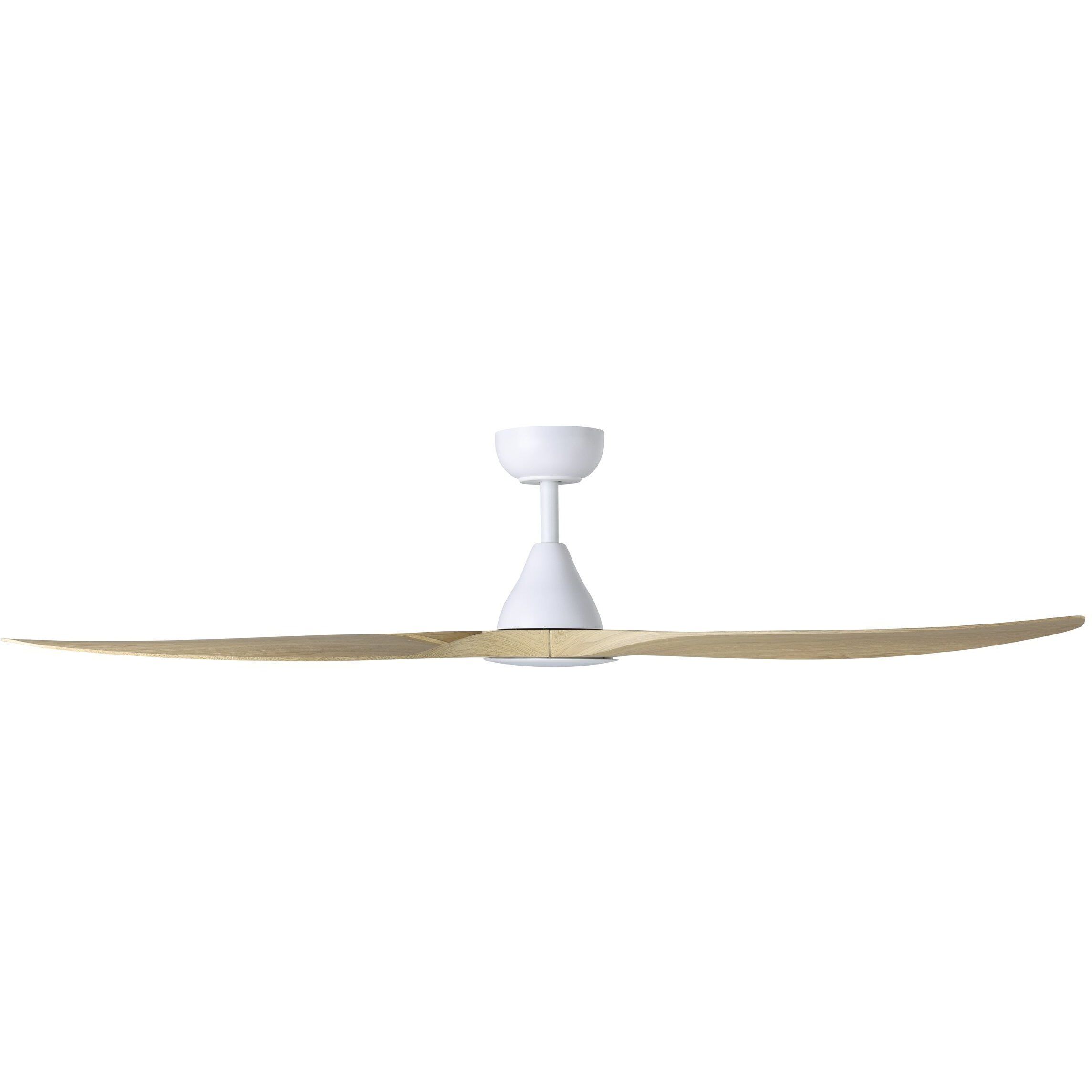 Surfline 60 inch White with Coastal Oak Blades Ceiling Fan
