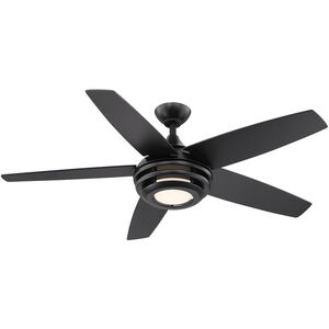Petani 52 inch Matte Black Ceiling Fan 