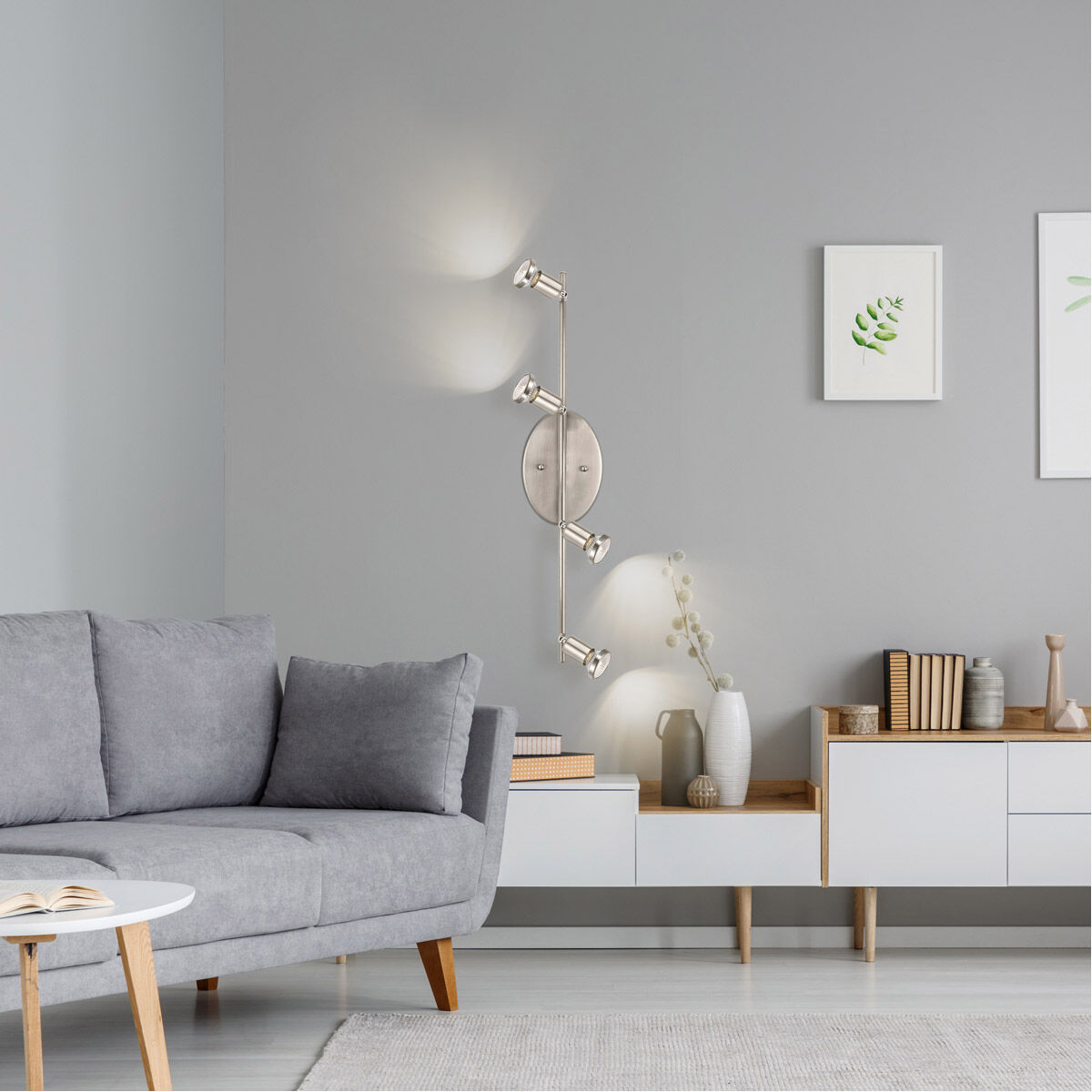 Buzz 4 Light 120 Matte Nickel Track Light Ceiling Light