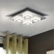 Masiano LED 11 inch Brushed Aluminum Flush Mount Ceiling Light