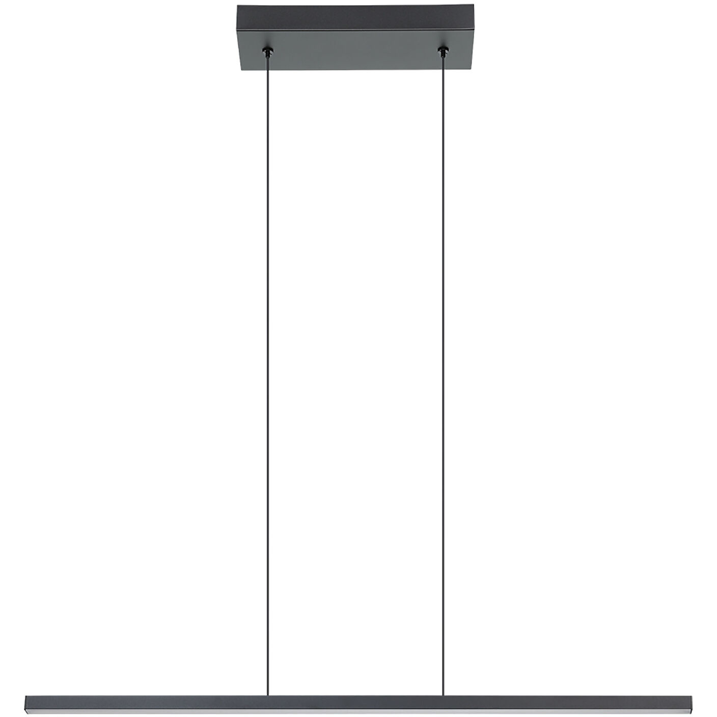 Amrisa LED 1 inch Black Linear Pendant Ceiling Light
