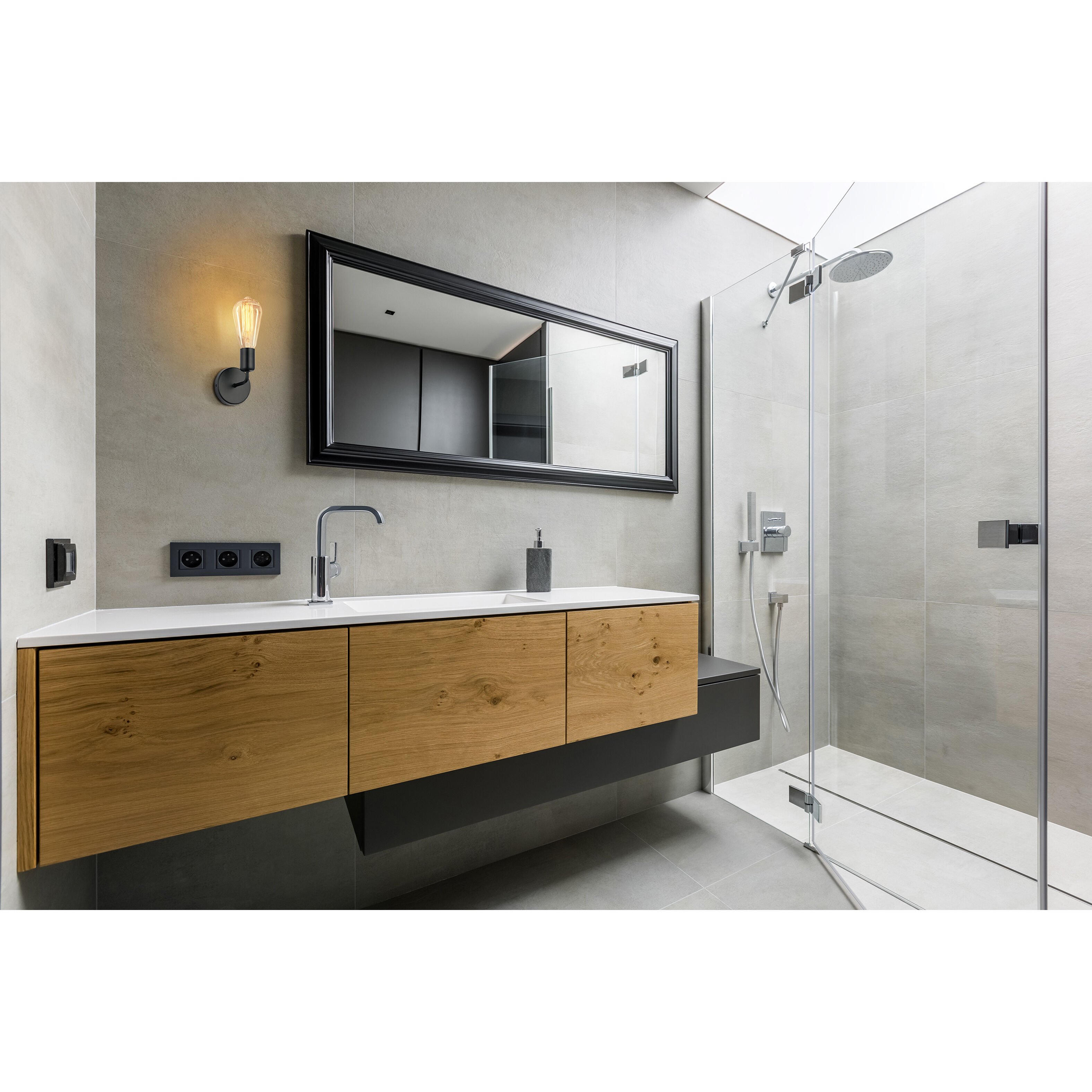 Avondale 1 Light 5 inch Matte Black Open Bulb Wall Sconce Wall Light