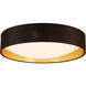 Orme LED 20 inch Black/Gold Flush Mount Ceiling Light