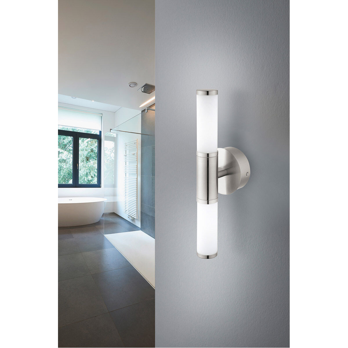 Palmera 1 LED 4.92 inch Satin Nickel Vanity Light Wall Light