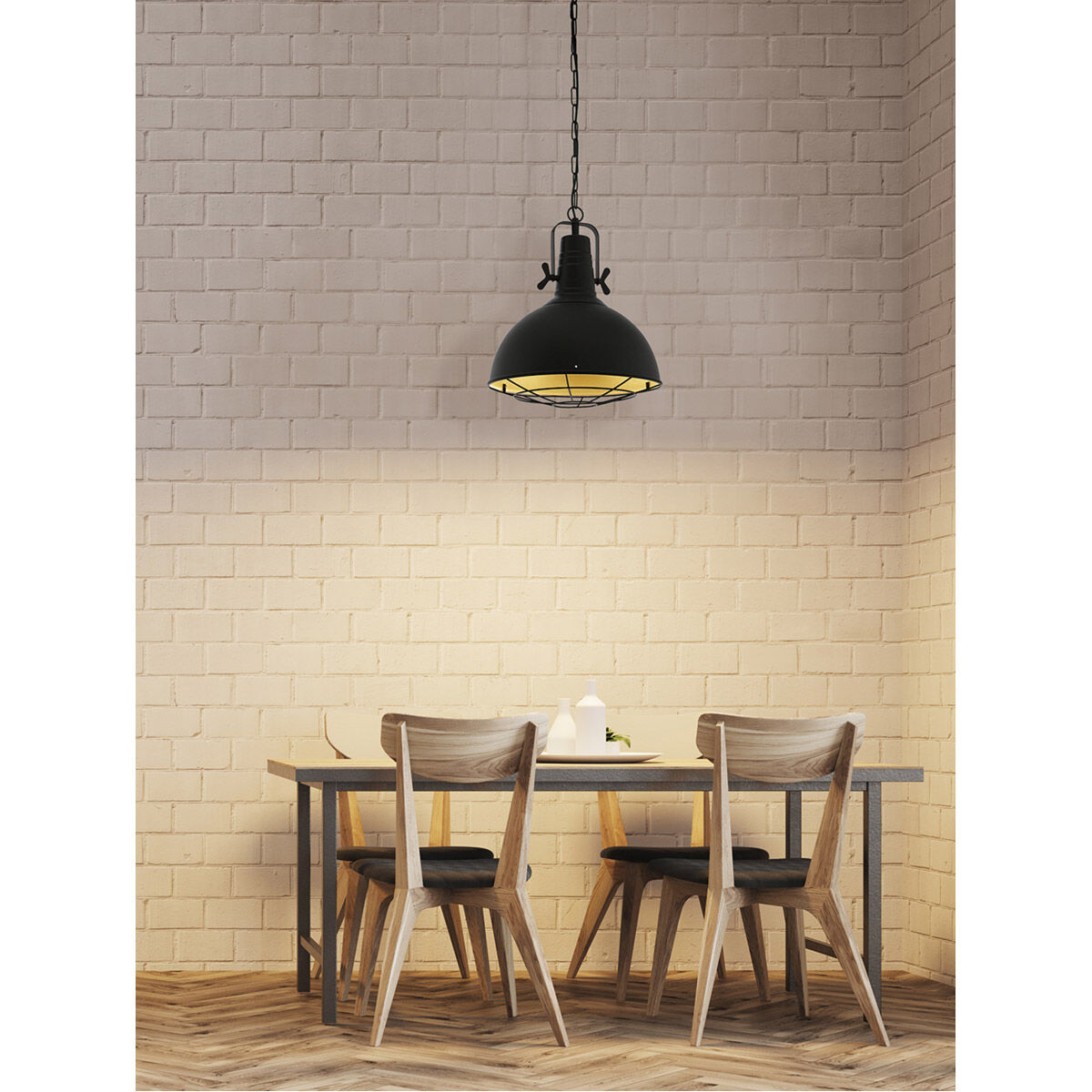 Cannington 1 Light 15 inch Matte Black Pendant Ceiling Light