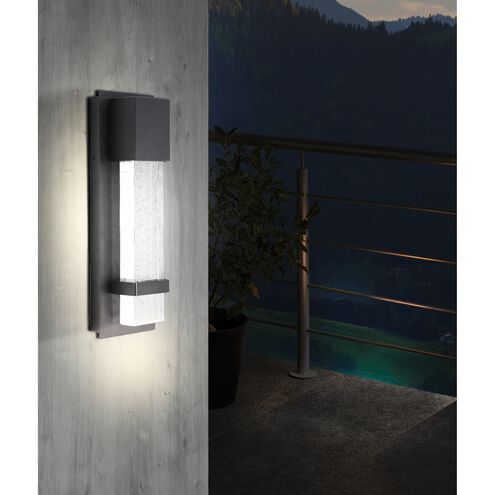 Venecia LED 15 inch Matte Black Outdoor Wall Light