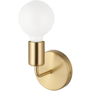 Avondale 1 Light 5 inch Brushed Gold Open Bulb Wall Sconce Wall Light