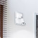 Eridan 1 Light 4.25 inch Chrome and Shiny White Wall Spot Wall Light