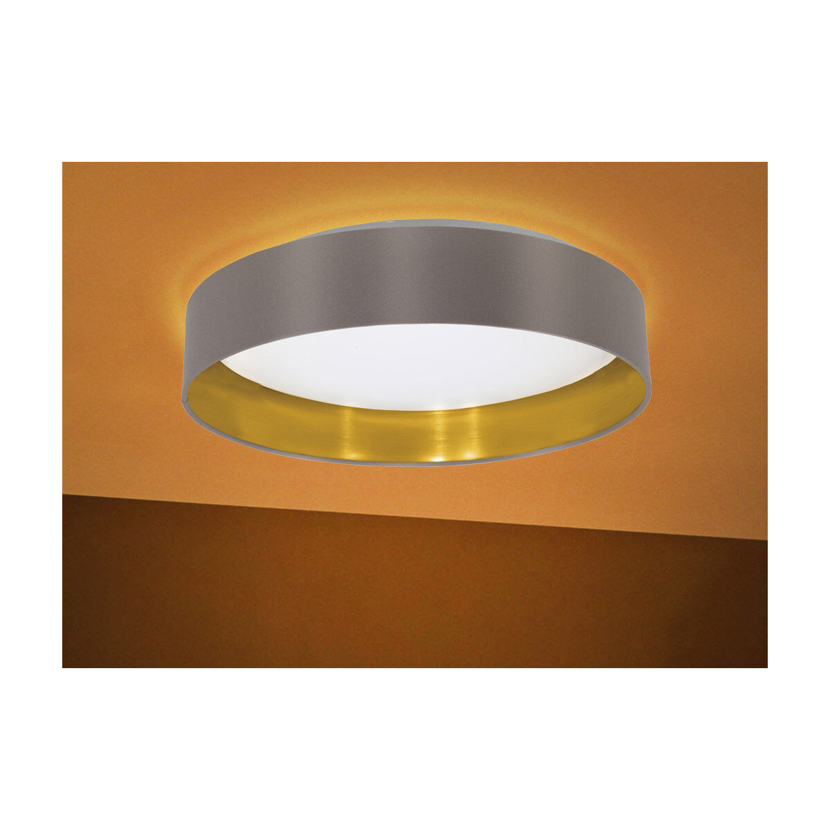 Maserlo LED 15.95 inch Satin Nickel Flush Mount Ceiling Light