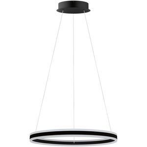 Tonarella LED 31 inch Black and White LED Round Open Pendant Ceiling Light
