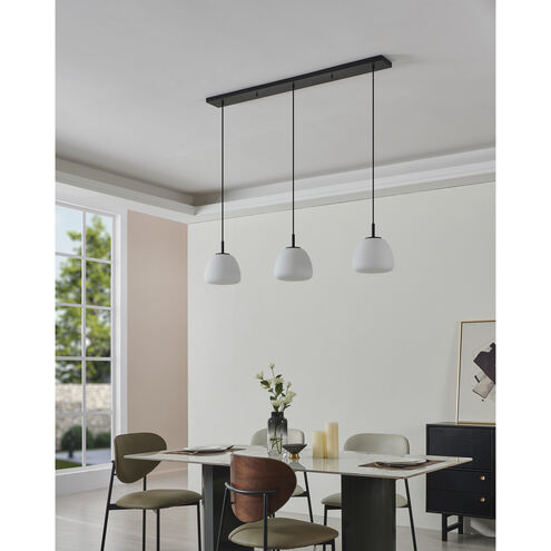 Balmes 3 Light 8.66 inch Black Pendant Ceiling Light