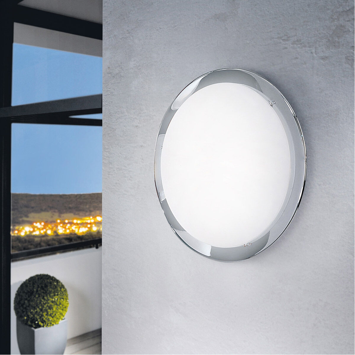 Planet 2 Light 14.5 inch Chrome ADA Wall Light