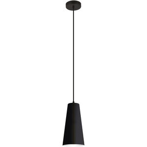 Pratella 1 Light 5 inch Structured Black Mini Pendant Ceiling Light